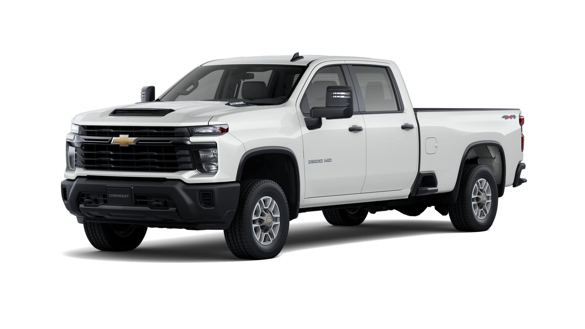 2026 Chevrolet Silverado 2500 HD WT in Summit White — front three-quarter view