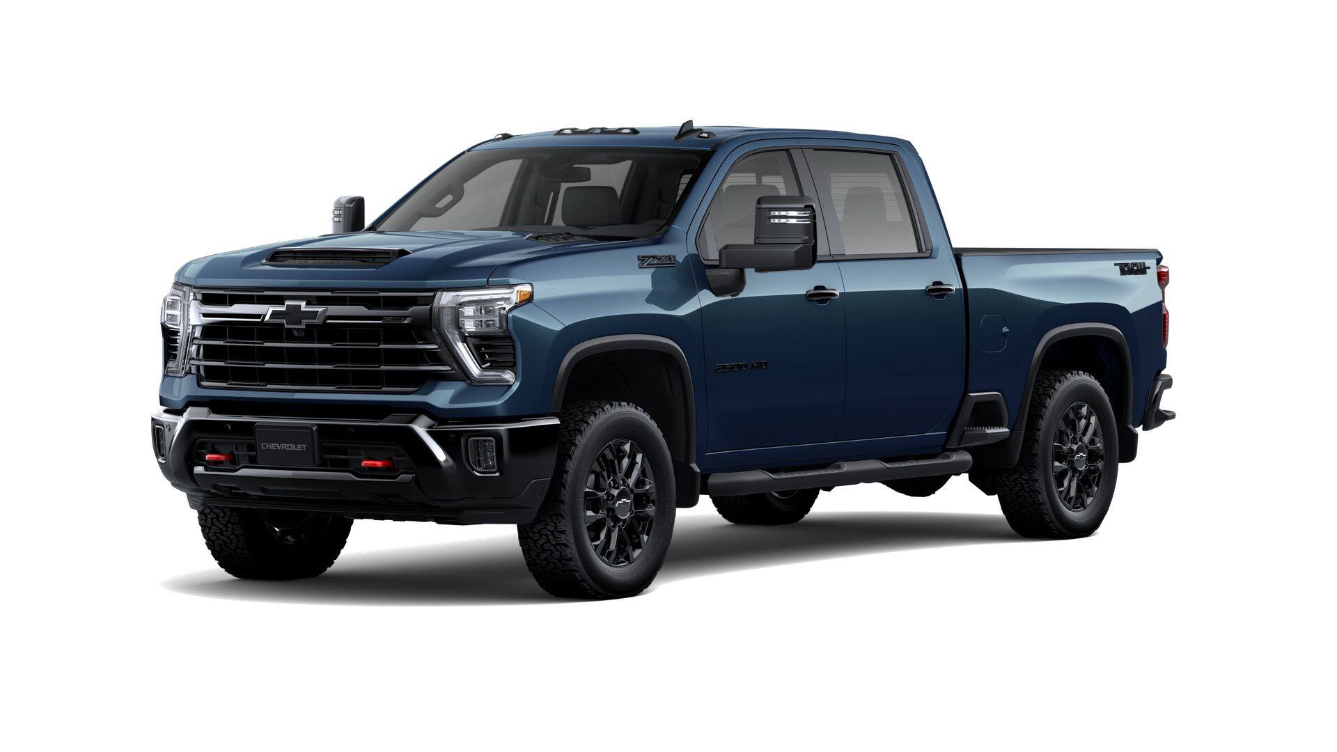 2026 Chevrolet Silverado 2500 HD LT in Lakeshore Blue Metallic — front three-quarter view
